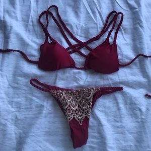 Red Bikini Set